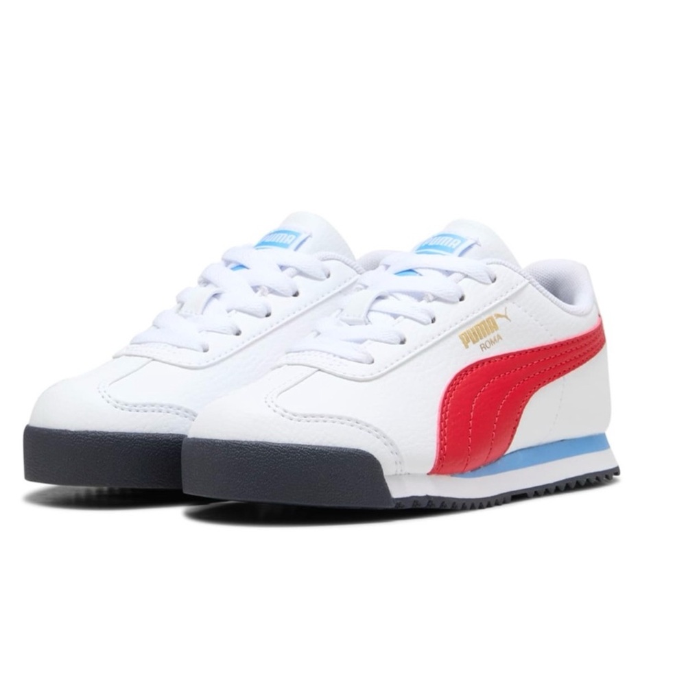 PUMA • Roma ’68 Vintage Sneakers • Little Kids • White/Black • Size 3.5